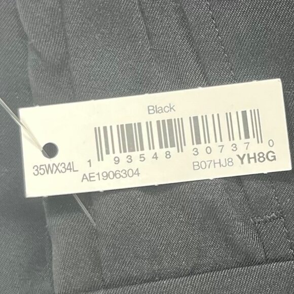 Essentials Classic-Fit Stretch Golf Pants Mens 35 X 34 Black New - Picture 13 of 13